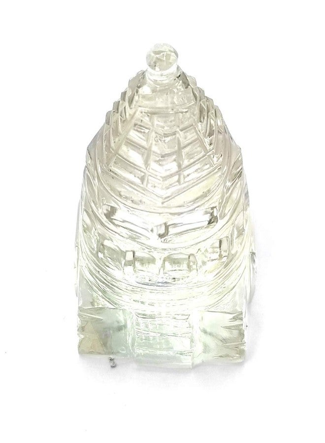 Plus Value Crystal Sphatik Shri Shree Yantra Vastu Remedies Products for Home & Office Temple, CashBox, Wealth, Good Luck (20-30Gm) - Image 1